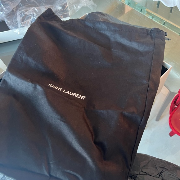 NIB Saint Laurent Tribute 75 Sandal Quartz Lipstick Red Size 37 US 7 - Picture 10 of 10